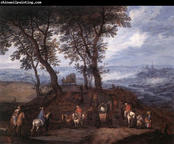 BRUEGHEL, Jan the Elder Travellers on the Way