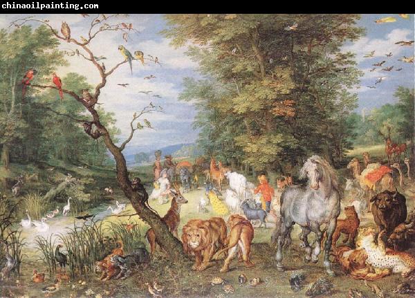 BRUEGHEL, Jan the Elder The Animals Entering the Ark  fggf