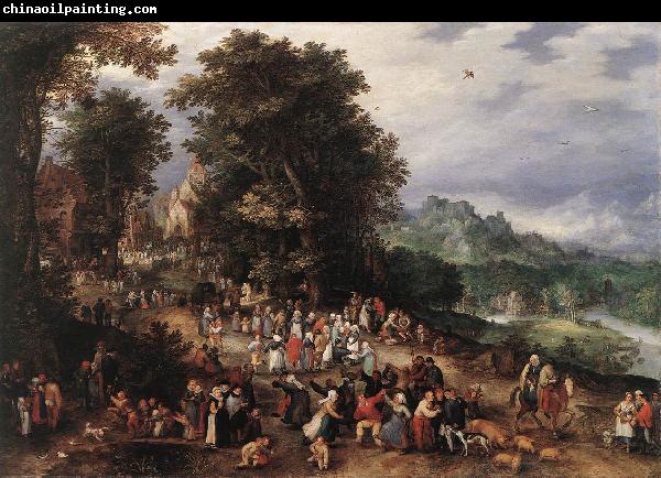 BRUEGHEL, Jan the Elder A Flemsh Fair ds