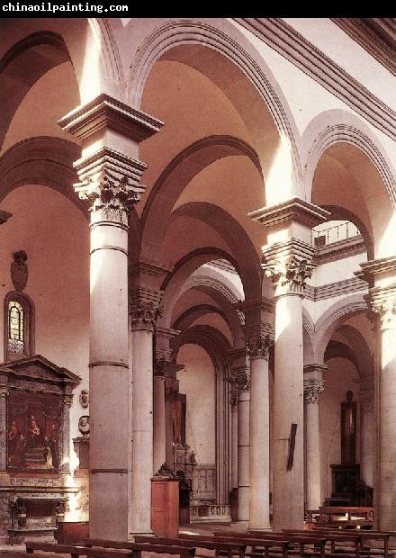 BRUNELLESCHI, Filippo Interior of the church g