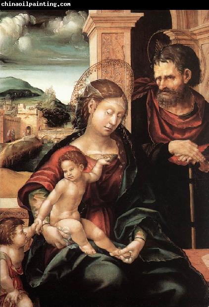 BURGKMAIR, Hans Holy Family with the Child St John ds