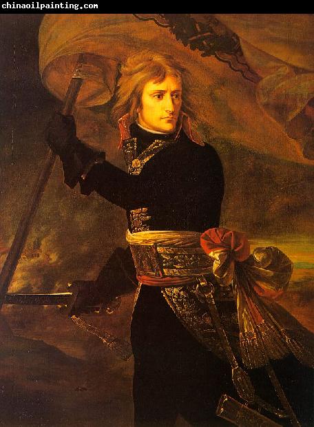 Baron Antoine-Jean Gros Bonaparte on the Arcole Bridge on 17 November 1796