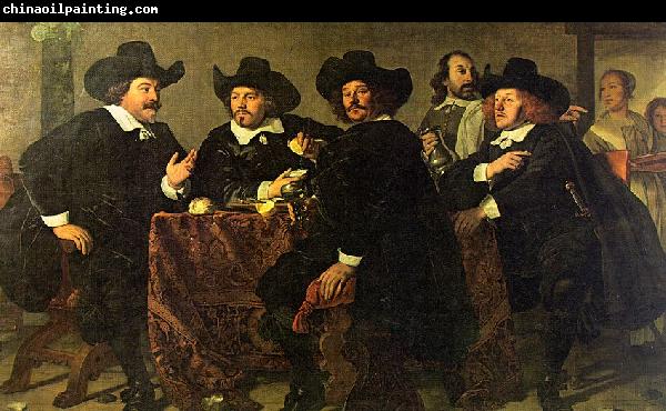 Bartholomeus van der Helst The Regents of the Kloveniersdoelen Eating a Meal of Oysters