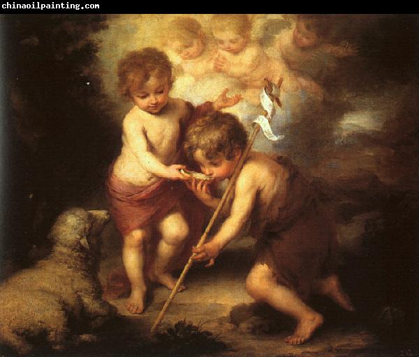 Bartolome Esteban Murillo The Holy Children with a Shell