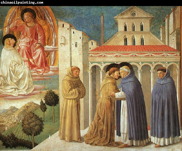 Benozzo Gozzoli The Meeting of Saint Francis and Saint Domenic