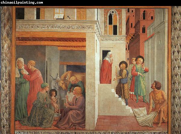 Benozzo Gozzoli The Birth of St.Francis and Homage of the Simple Man