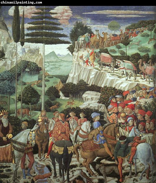 Benozzo Gozzoli Procession of the Magus Melchoir