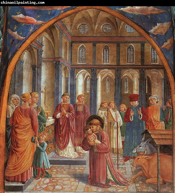 Benozzo Gozzoli Establishment of the Manger at Greccio