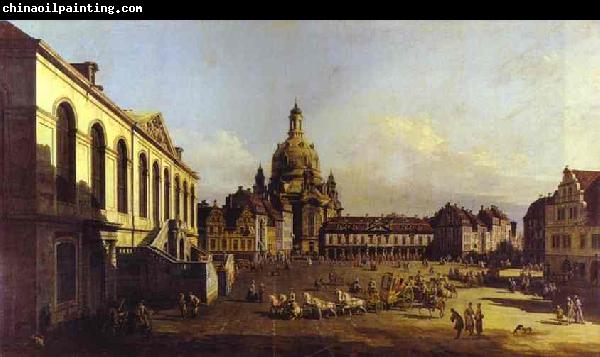 Bernardo Bellotto The New Market Square in Dresden.