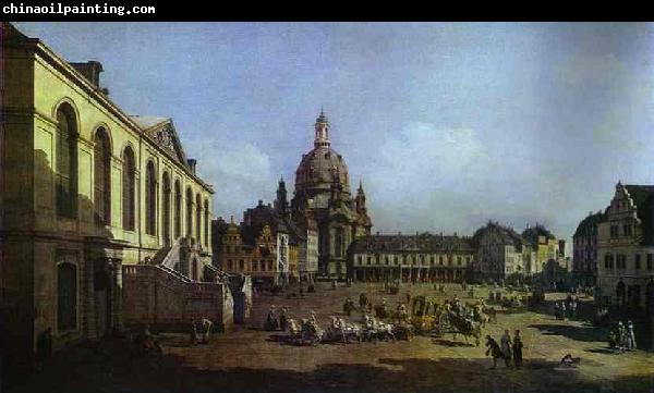 Bernardo Bellotto The New Market Square in Dresden Seen from the Judenhof