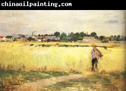 Berthe Morisot In the Wheatfields at Gennevilliers