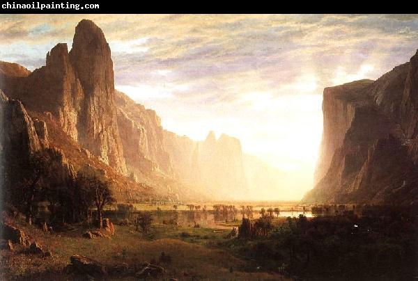 Bierstadt, Albert Looking Down the Yosemite Valley