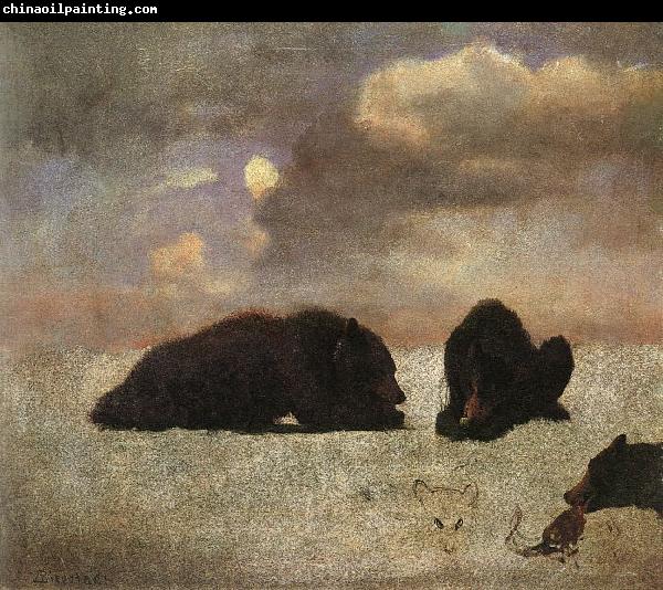 Bierstadt, Albert Grizzly Bears