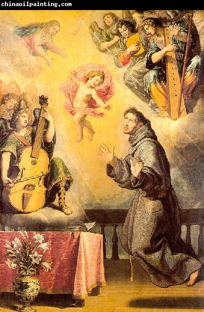 CARDUCHO, Vicente The Vision of St. Anthony of Padua sdf