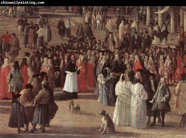 CARLEVARIS, Luca The Reception of Cardinal Cesar d Estrees (detail)