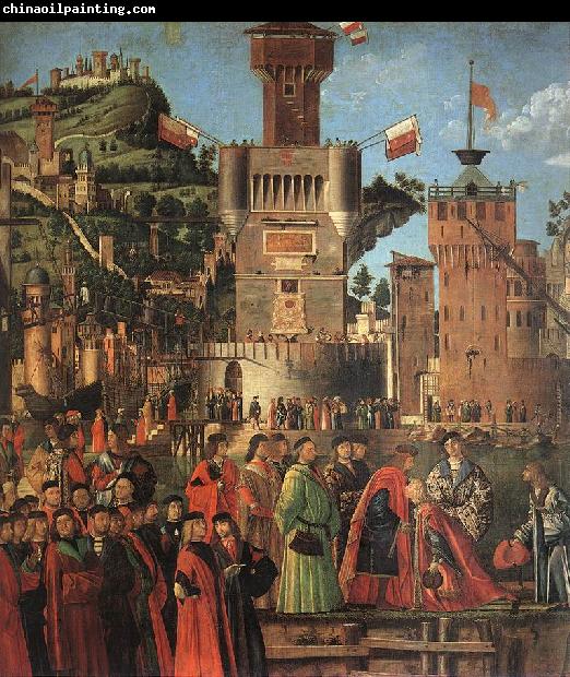 CARPACCIO, Vittore Departure of the Pilgrims (detail) sdf