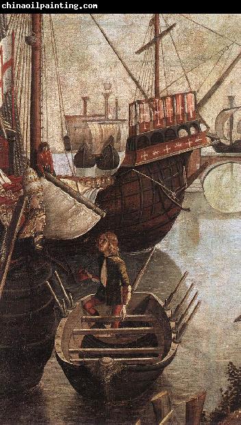 CARPACCIO, Vittore The Arrival of the Pilgrims in Cologne (detail)