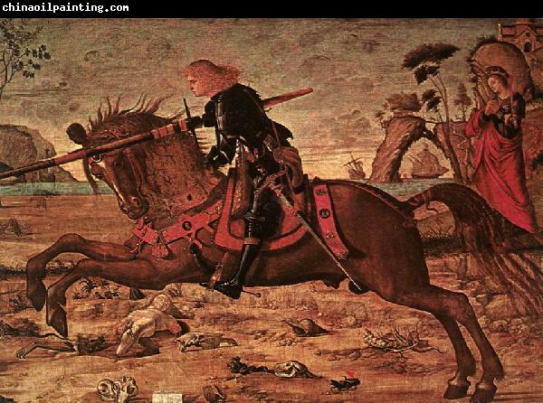 CARPACCIO, Vittore St George and the Dragon (detail) sdgf