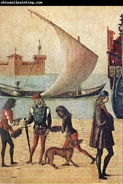 CARPACCIO, Vittore Arrival of the English Ambassadors (detail) f