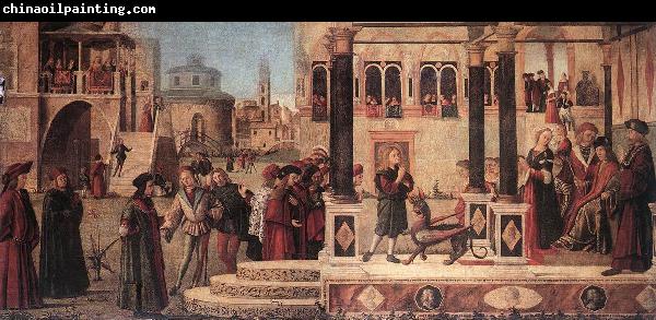 CARPACCIO, Vittore The Daughter of of Emperor Gordian is Exorcised by St Triphun dfg