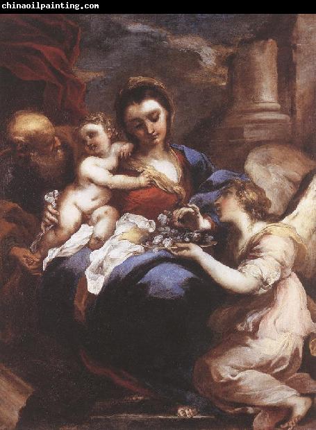 CASTELLO, Valerio Holy Family with an Angel fdg