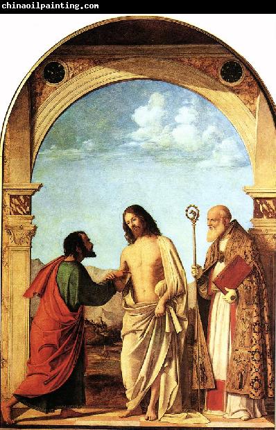 CIMA da Conegliano The Incredulity of St. Thomas with St. Magno Vescovo fg