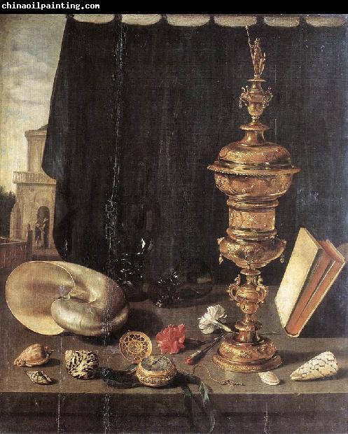 CLAESZ, Pieter Still-life with Great Golden Goblet fg