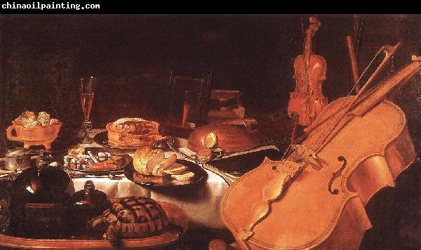 CLAESZ, Pieter Still-Life with Musical Instruments dfg