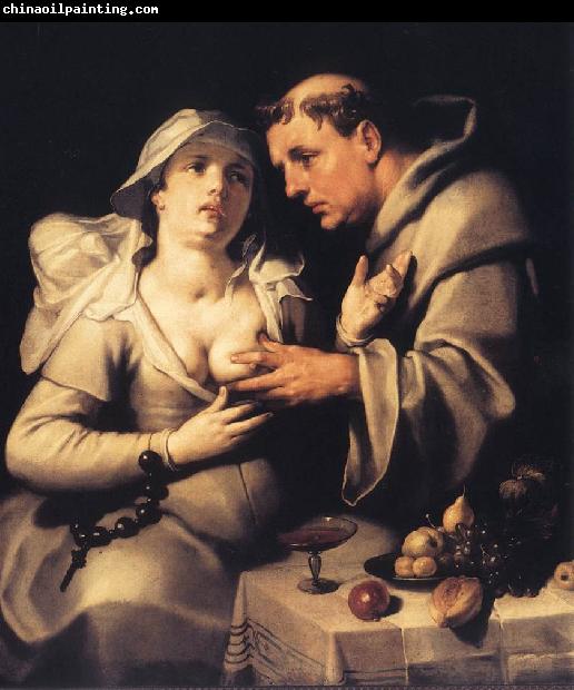 CORNELIS VAN HAARLEM The Monk and the Nun ds