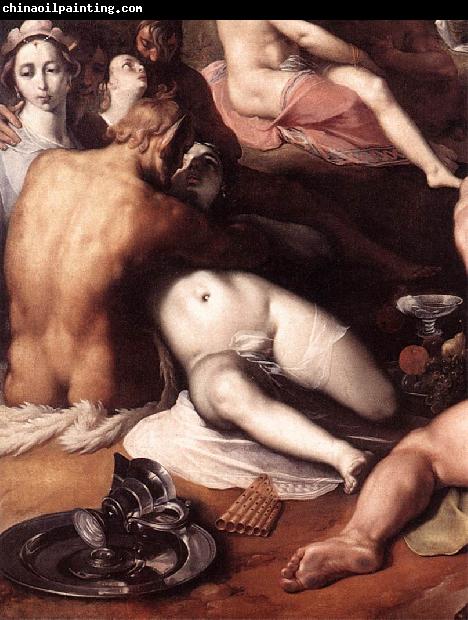 CORNELIS VAN HAARLEM The Wedding of Peleus and Thetis (detail) fd