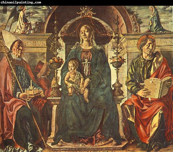 COSSA, Francesco del Madonna with the Child and Saints dfg