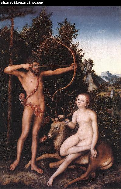 CRANACH, Lucas the Elder Apollo and Diana fdg