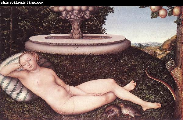 CRANACH, Lucas the Elder The Nymph of the Fountain fdg