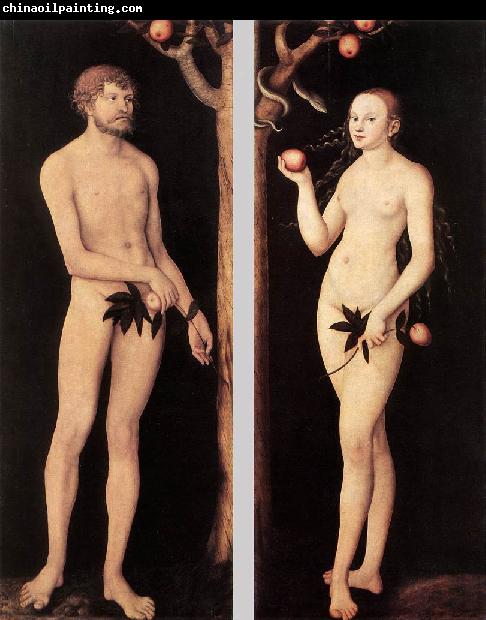 CRANACH, Lucas the Elder Adam and Eve 01