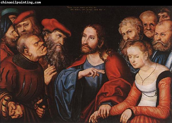 CRANACH, Lucas the Elder Christ and the Adulteress fgh