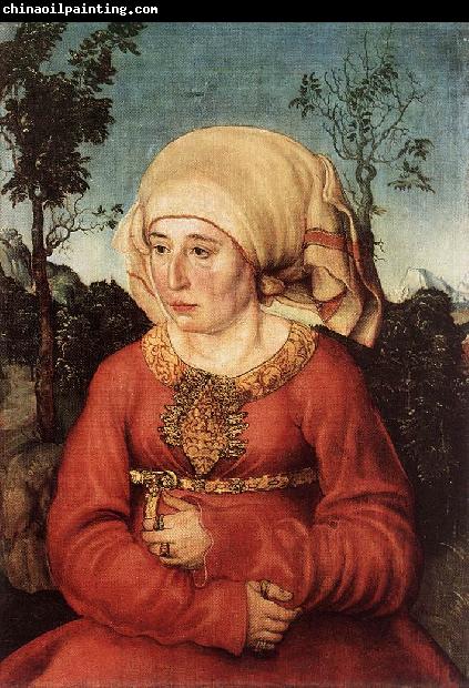 CRANACH, Lucas the Elder Portrait of Frau Reuss dgg