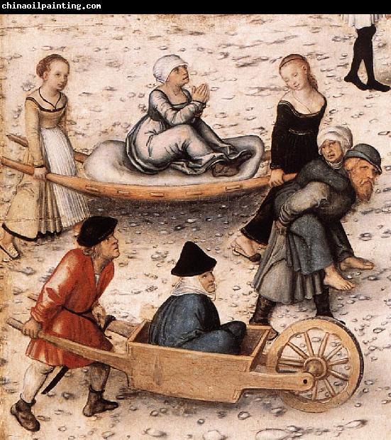 CRANACH, Lucas the Elder The Fountain of Youth (detail) sd