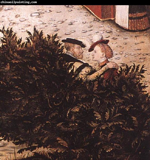 CRANACH, Lucas the Elder The Fountain of Youth (detail) fgjk