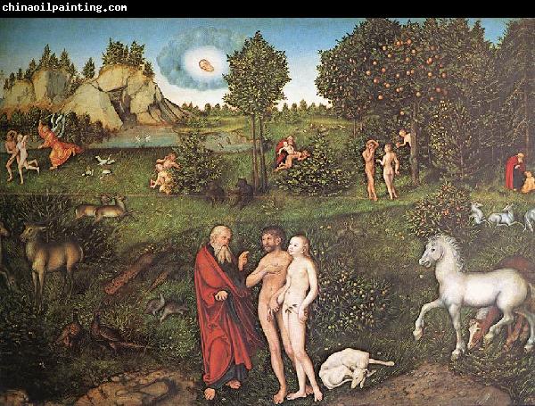 CRANACH, Lucas the Elder The Paradise dfg