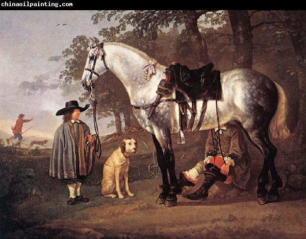 CUYP, Aelbert Grey Horse in a Landscape dfg