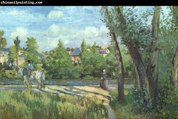 Camille Pissaro Sunlight on the Road, Pontoise