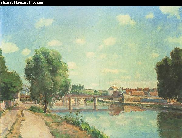 Camille Pissaro The Railway Bridge, Pontoise