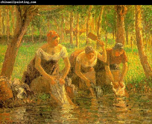 Camille Pissaro Washerwoman, Eragny sur Epte