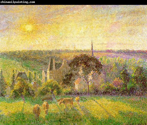 Camille Pissaro Countryside and Eragny Church and Farm