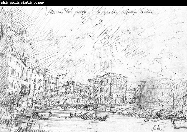 Canaletto The Grand Canal near the Ponte del Rialto f