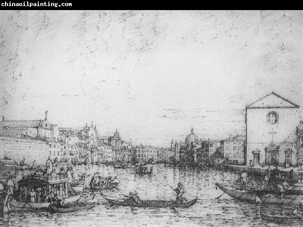 Canaletto Grand Canal: Looking North-East from Santa Croce to San Geremia vf