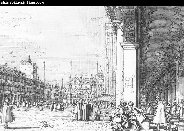 Canaletto Piazza San Marco: Looking East from the South West Corner  dfd