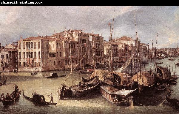 Canaletto Grand Canal: Looking North-East toward the Rialto Bridge (detail) d