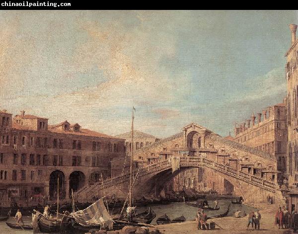 Canaletto Grand Canal: The Rialto Bridge from the South f