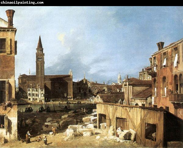 Canaletto The Stonemason s Yard